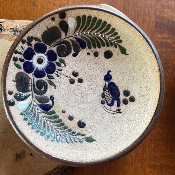 Set of 3 Netzi Mexico Pottery Small Plates / Wall Decor - Picture 5 of 9